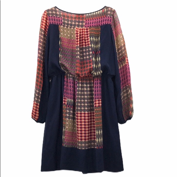 Maeve Anthropologie Large Peasant 60s Boho Dress - Picture 4 of 7